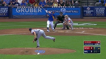 WSH@MIL: Nieuwenhuis hammers towering two-run homer