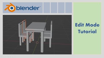 Blender Tutorial - Part 2 - Edit Mode Chair and Table Tutorial