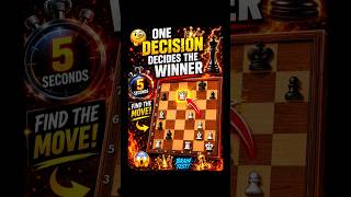 One decision decides the winner 🧐⏳👑 | chess puzzles