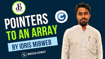 POINTERS to an ARRAY in C Language| Idris Mibweb | SkillBout