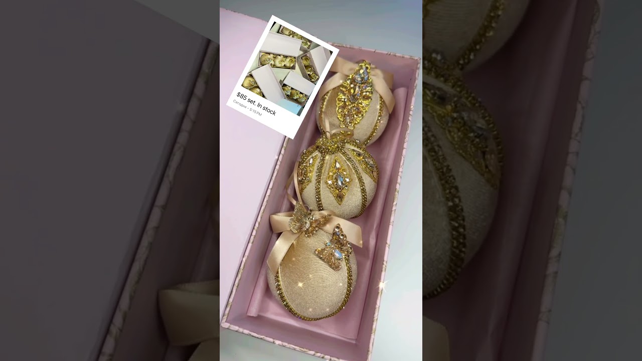 Handmade Christmas ornaments. 