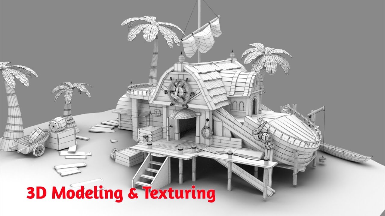 3D MODELING & TEXTURING DEMO REEL - YouTube