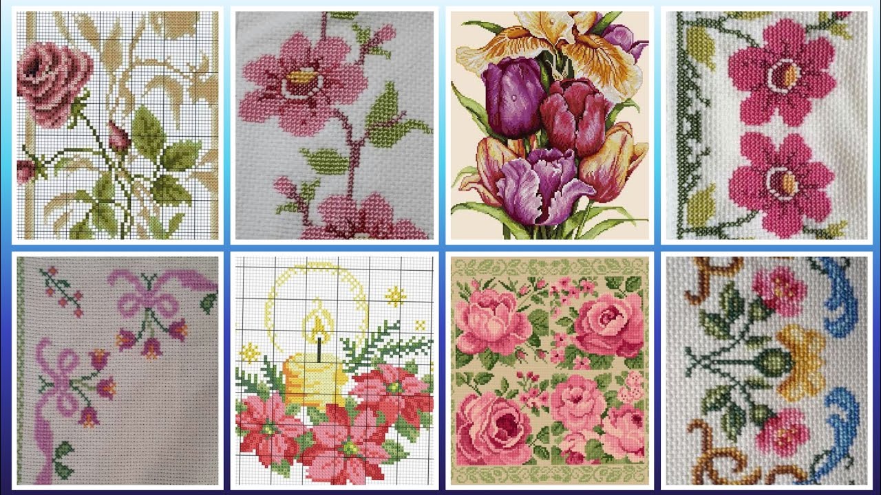 #1 Most Beautiful and Unique New Cross Stitch Patterns For Everything #CrossStitchDesign#Trend