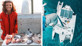 INCREDIBLE fishing experience to feed our family SAILING to Mexico part 1 | STK 19