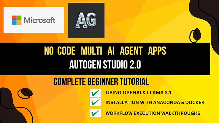 NO CODE AI AGENTS - AUTOGEN STUDIO 2.0 | Step By Step Tutorial