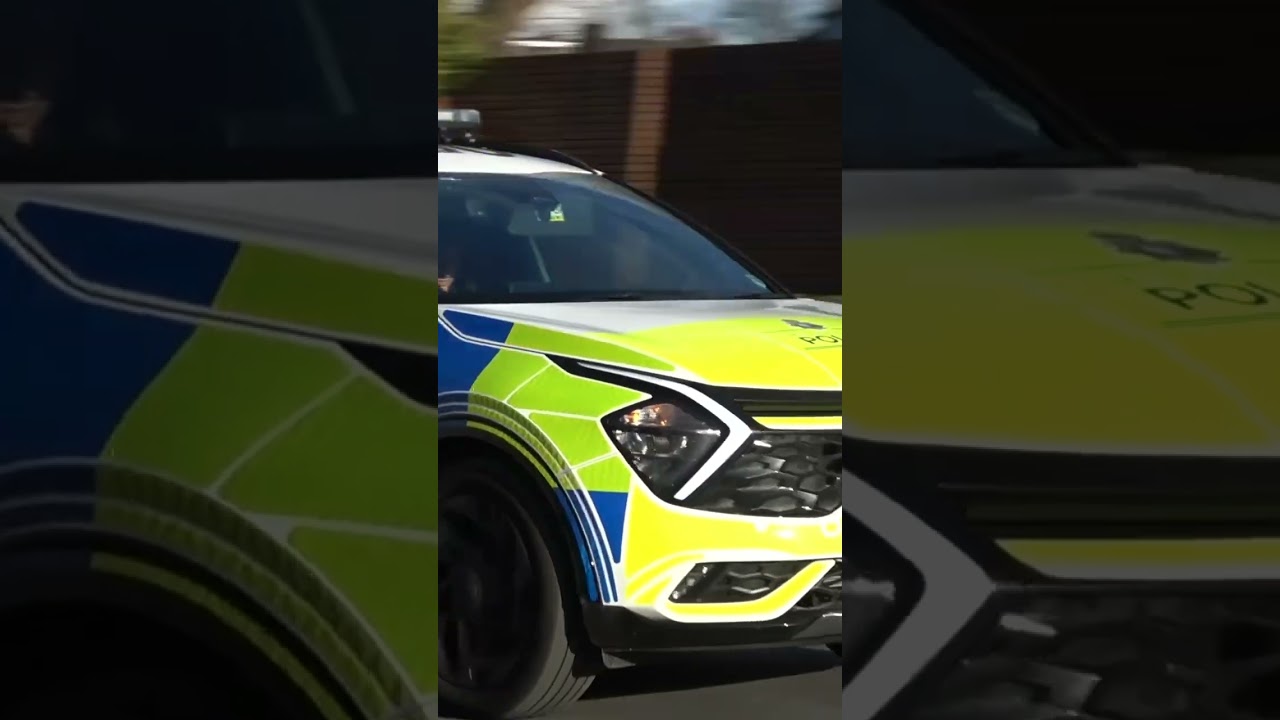 Brand New MerPol Kia Sportage Flies Past Wallasey Fire Station 