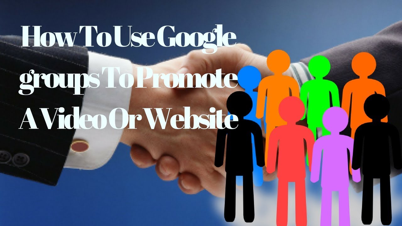 How To Use Google groups To Promote A Video Or Website - YouTube