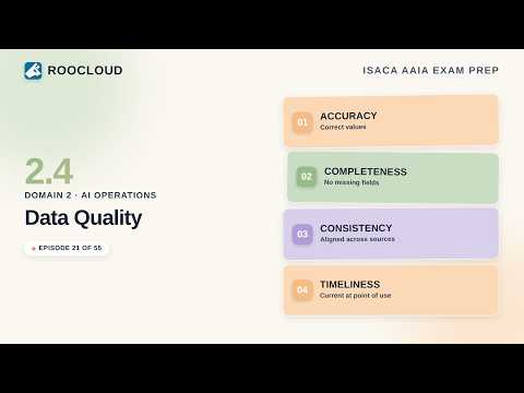 2.4 - AI Data Quality: Accuracy, Completeness, Consistency & Timeliness | ISACA AAIA Ep.21