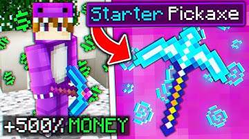 NEW STARTER PICKAXE UPGRADE MAKES BILLIONS ON MCHUB! *OP* | Minecraft Prisons (MCHub Atlantic)