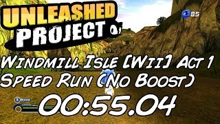 Sonic Generations (2K HD) Windmill Isle Act 1 [Wii] Speed Run (No Boost)