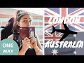 London to Australia ONE WAY - Here we go again [travel vlog]