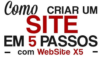 Como criar um site em 5 passos com WebSite X5 12 - Video Tutorial Português [PT]
