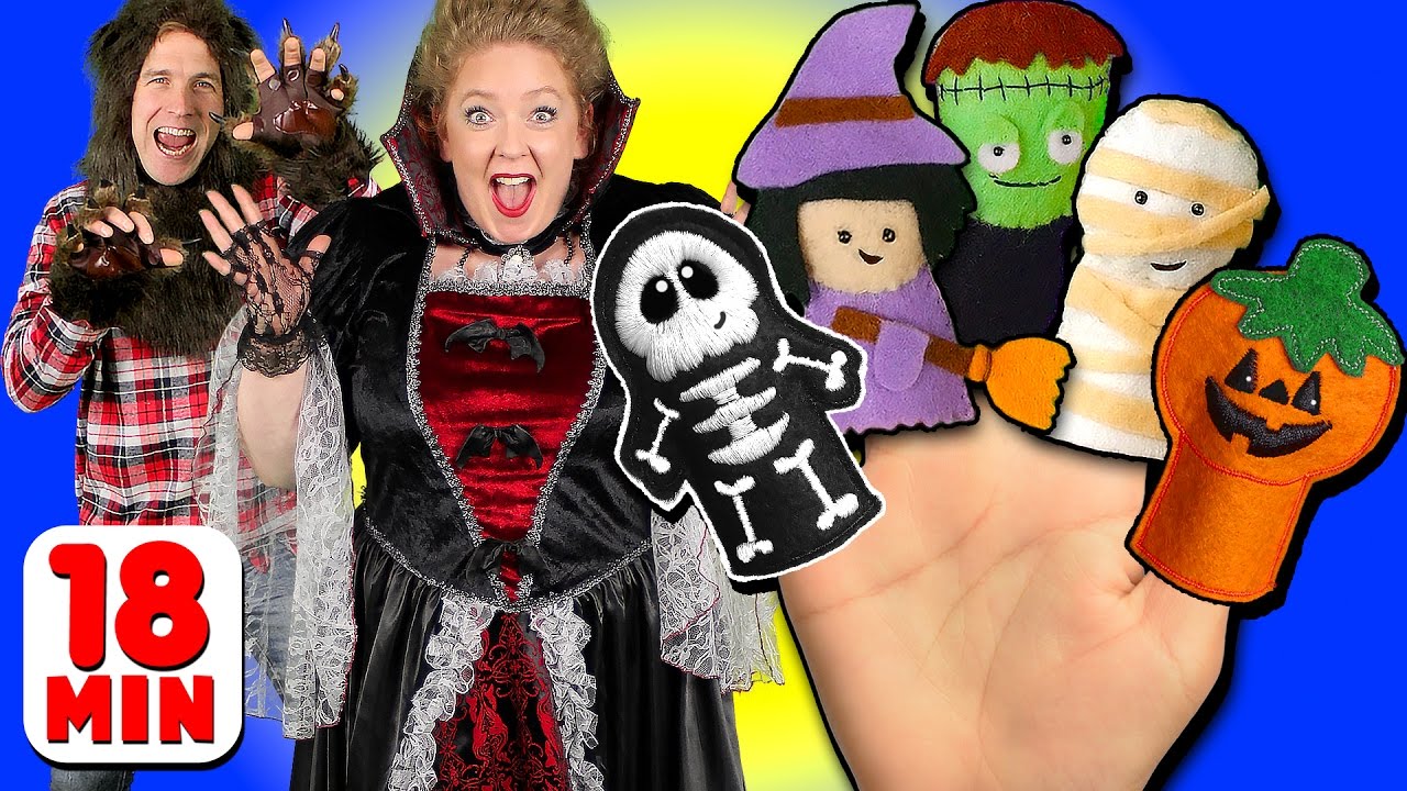 🦇 Halloween Finger Family 🎃 Wolfoo Family Halloween Songs