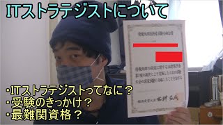 【資格】情報処理技術者試験　ITストラテジストについて（前編）