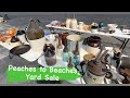 Shopping for antiques at peaches to beaches yard sale flea market  treasure hunting picking