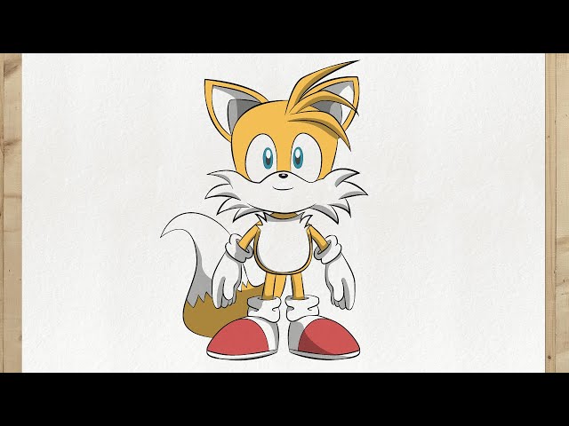 COMO DESENHAR O TAILS PASSO A PASSO #1