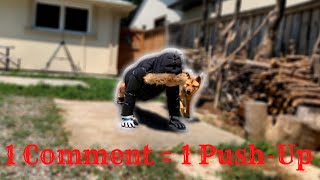 1 Comment = 1 Push-Up Challenge (Heat Warning!)
