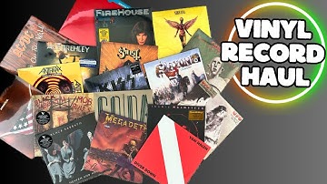 Vinyl Record Haul 18 Hard Rock, Hair Metal, Classic Rock & Thrash albums!