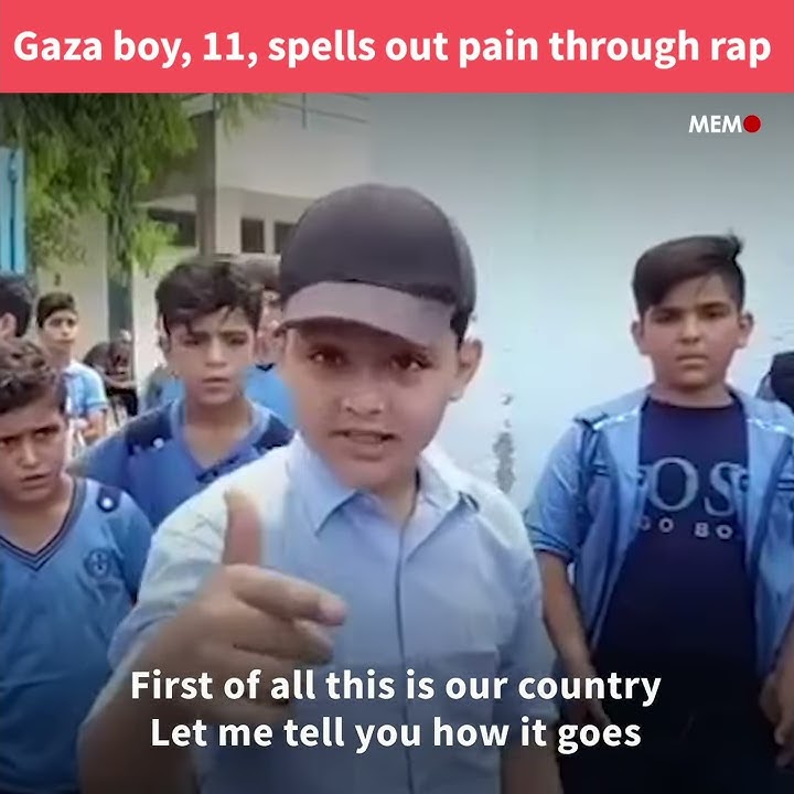 Gaza boy, 11, spells out pain through rap
