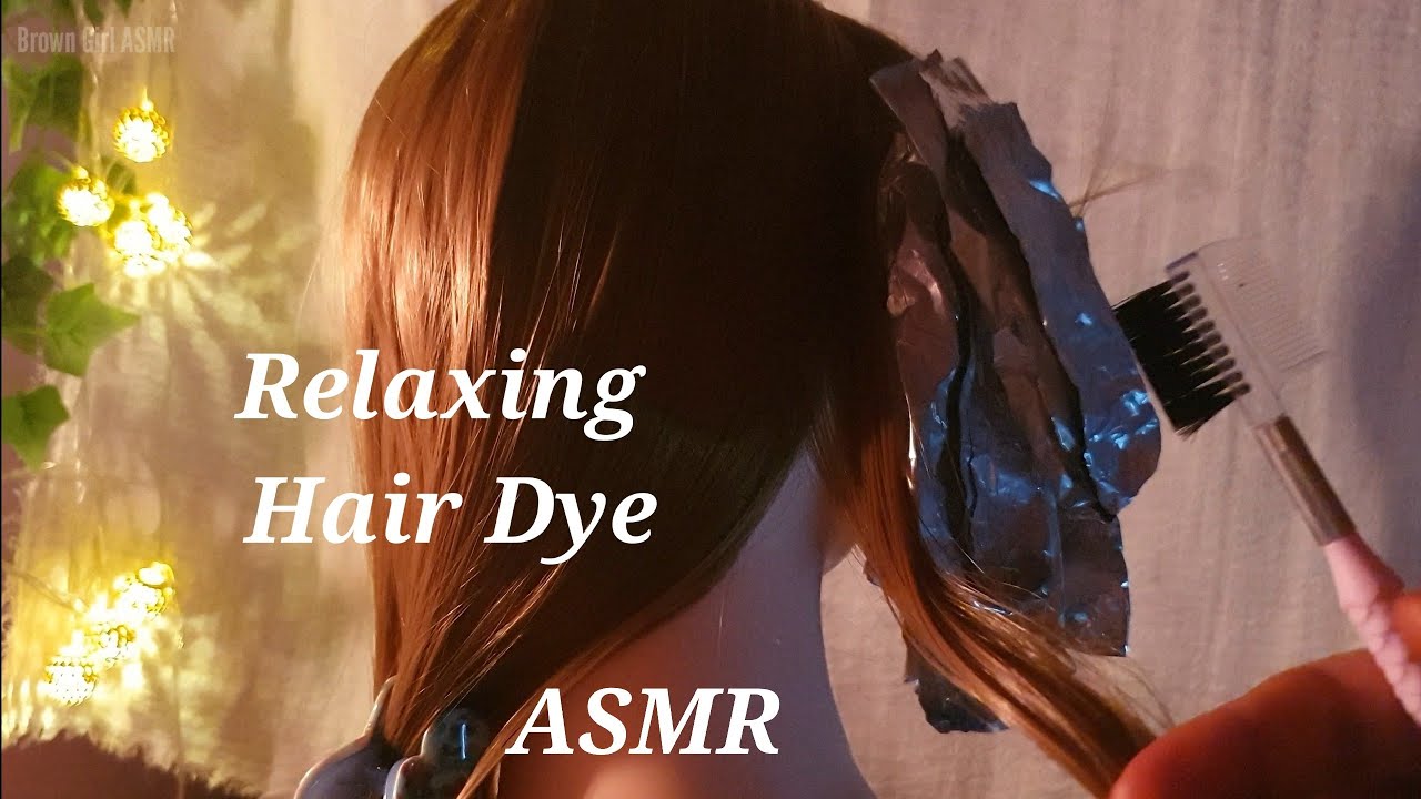 [ASMR] Relaxing Hair Dye treatment YouTube