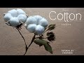 Easy Cotton Flower - #DIY How to make Felt Cotton Flower Tutorial by S Nuraeni