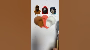 Squid Game satisfying mixing guess the mixed colors #satisfying #squidgame2 #asmr