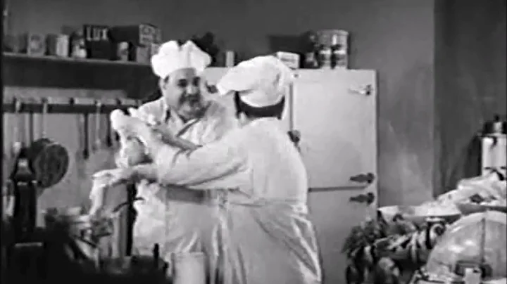 Billy Gilbert and Shemp Howard attempt to make sou...