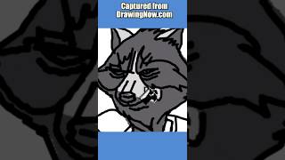 How to Draw Rocket Raccoon (Speed Drawing)