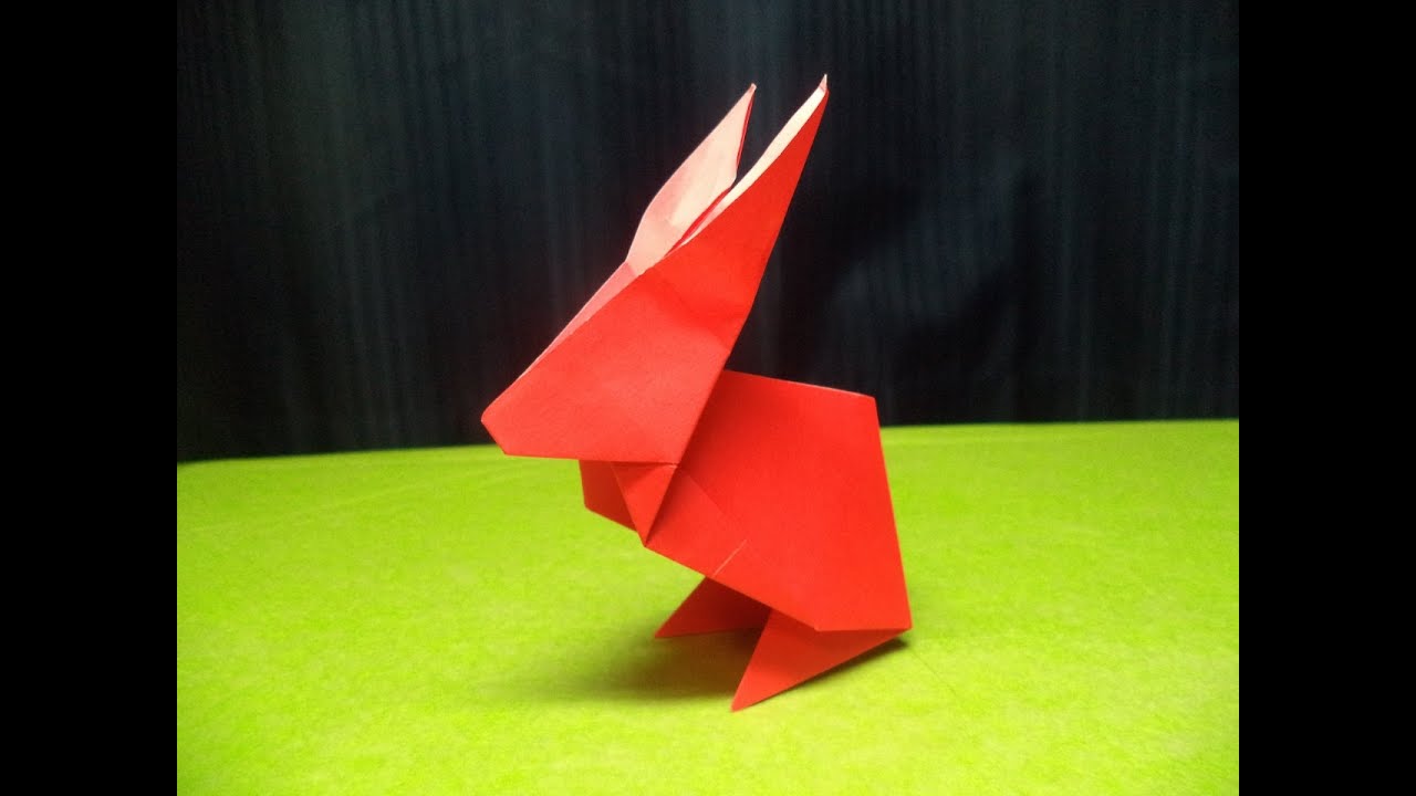 How to Fold the Origami Easter Bunny YouTube