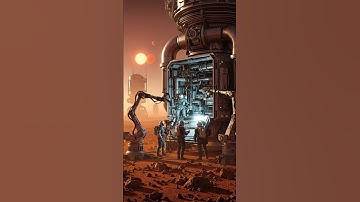 Revolutionary colony structures assembled by giant #mars #colonization #robotics #viral #shorts