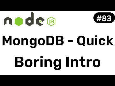 MongoDB Quick intro - NodeJS || Hindi #83