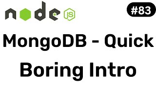 Information MongoDB Quick intro - NodeJS || Hindi #83 Guide