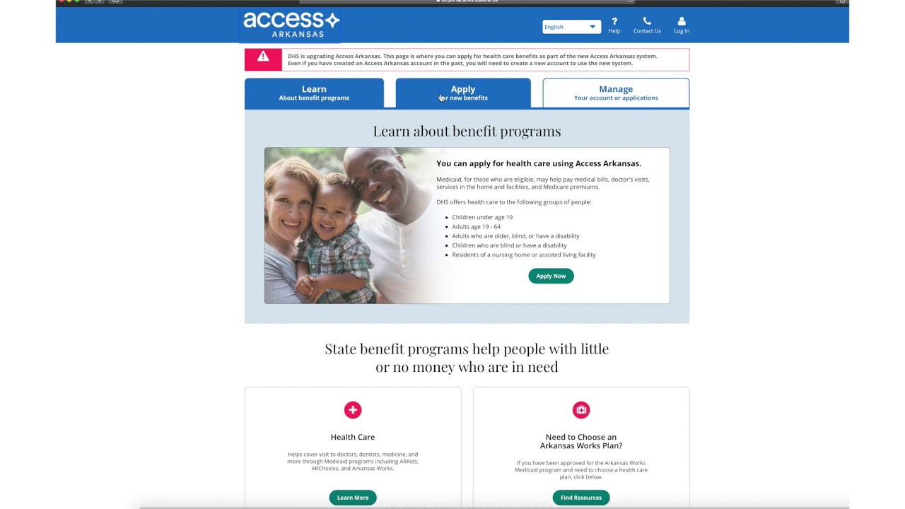 LINKING YOUR ACCESS ARKANSAS ACCOUNT AS AN AUTHORIZED REPRESENTATIVE