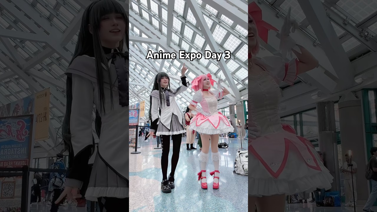 Madoka And Homura for AX Day 3 #madokamagica #cosplay #homura #madoka #animeexpo #animeexpo