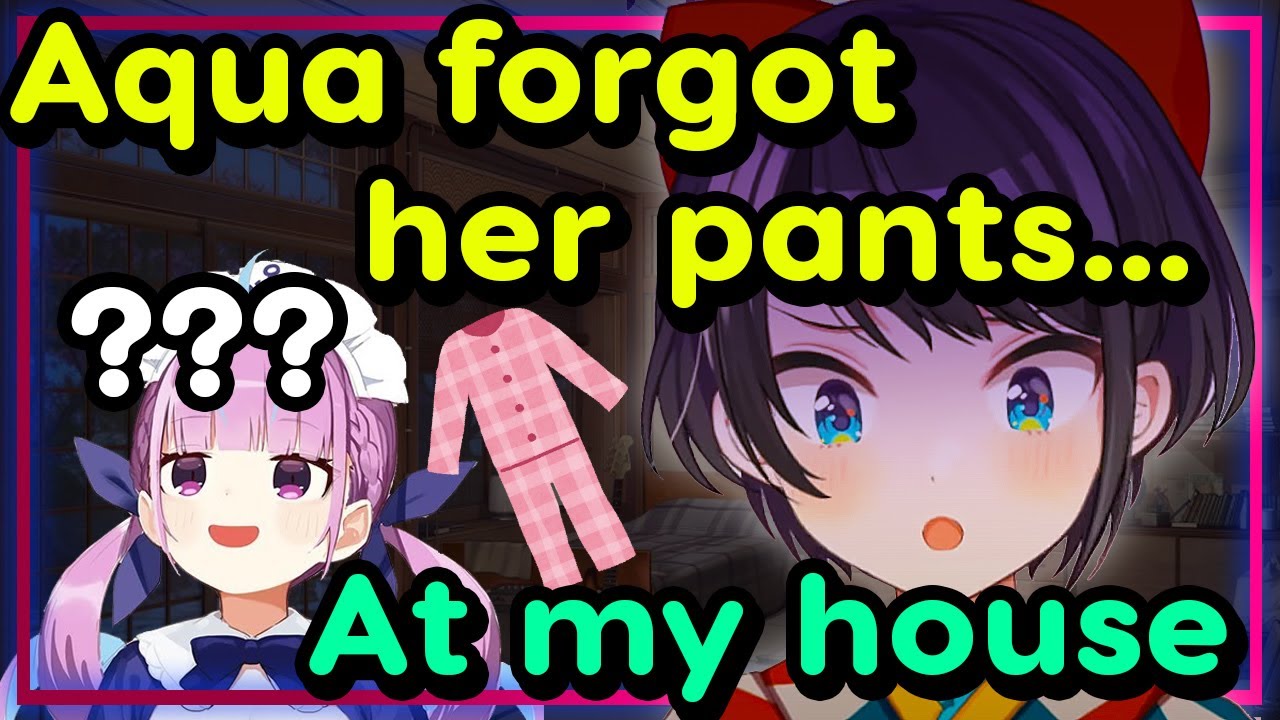 【ENG Sub】Oozora Subaru - Aqua forgets her pants at my house