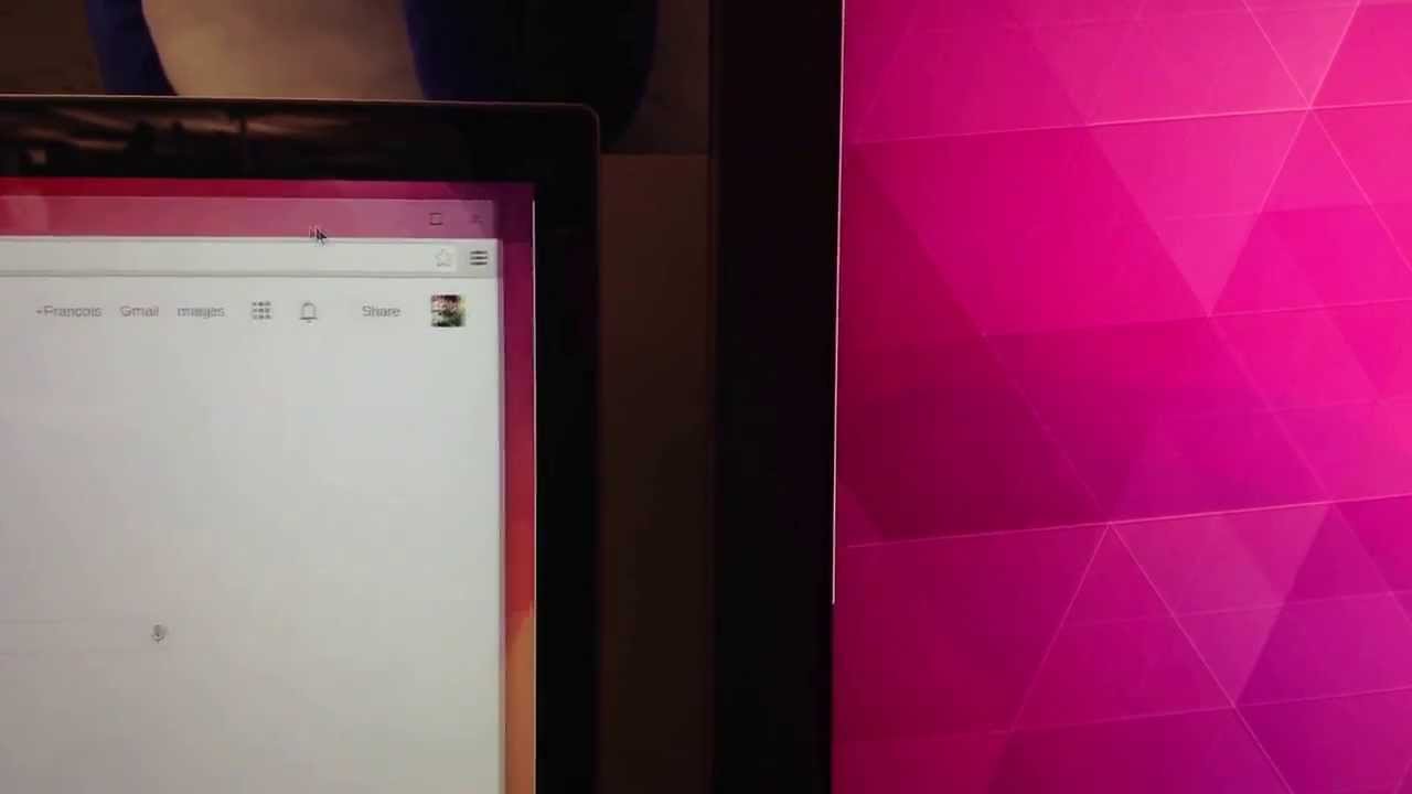 Chrome OS Extended Mode: Drag Windows