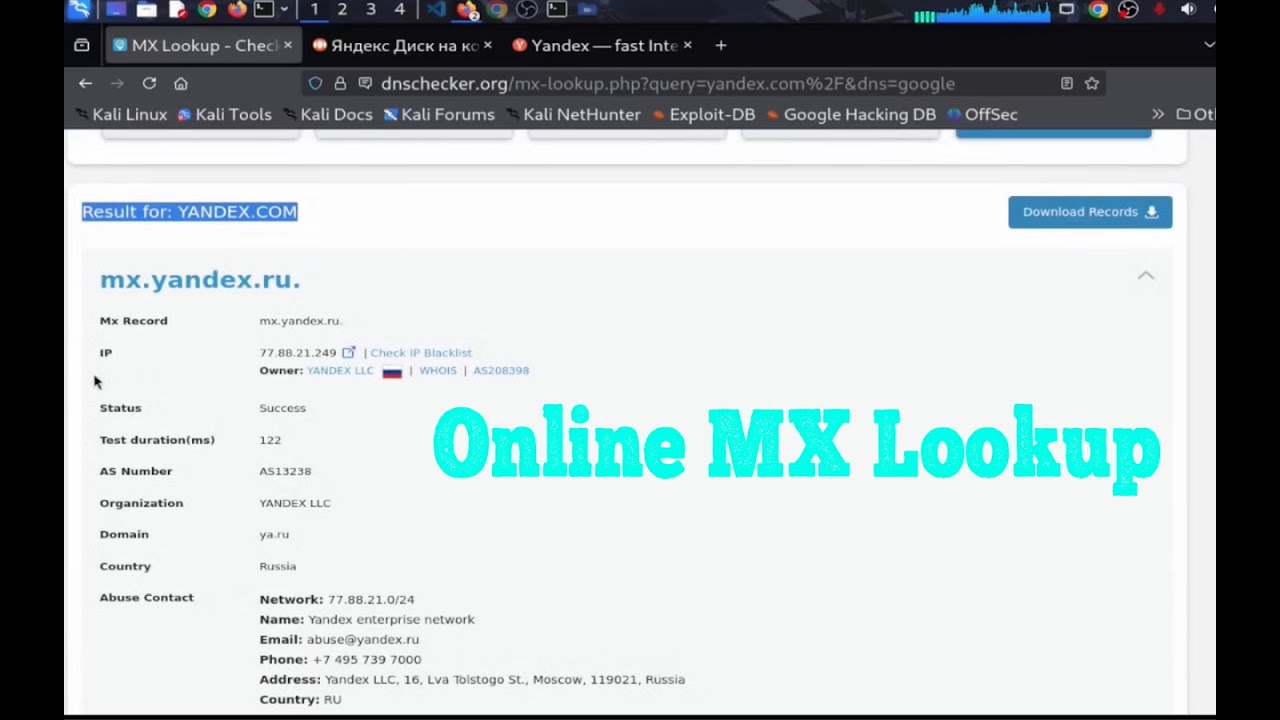 Online MX Lookup | Check & Validate MX Records
