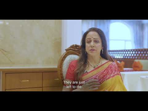 Actor & MP Hema Malini & PETA India Gift Mechanical Elephant to ISKCON Navi Mumbai
