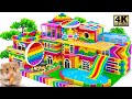 Satisfying Video | Build Giant POP IT Wall In Family House Has Magnetic Roof Top Swimming Pools