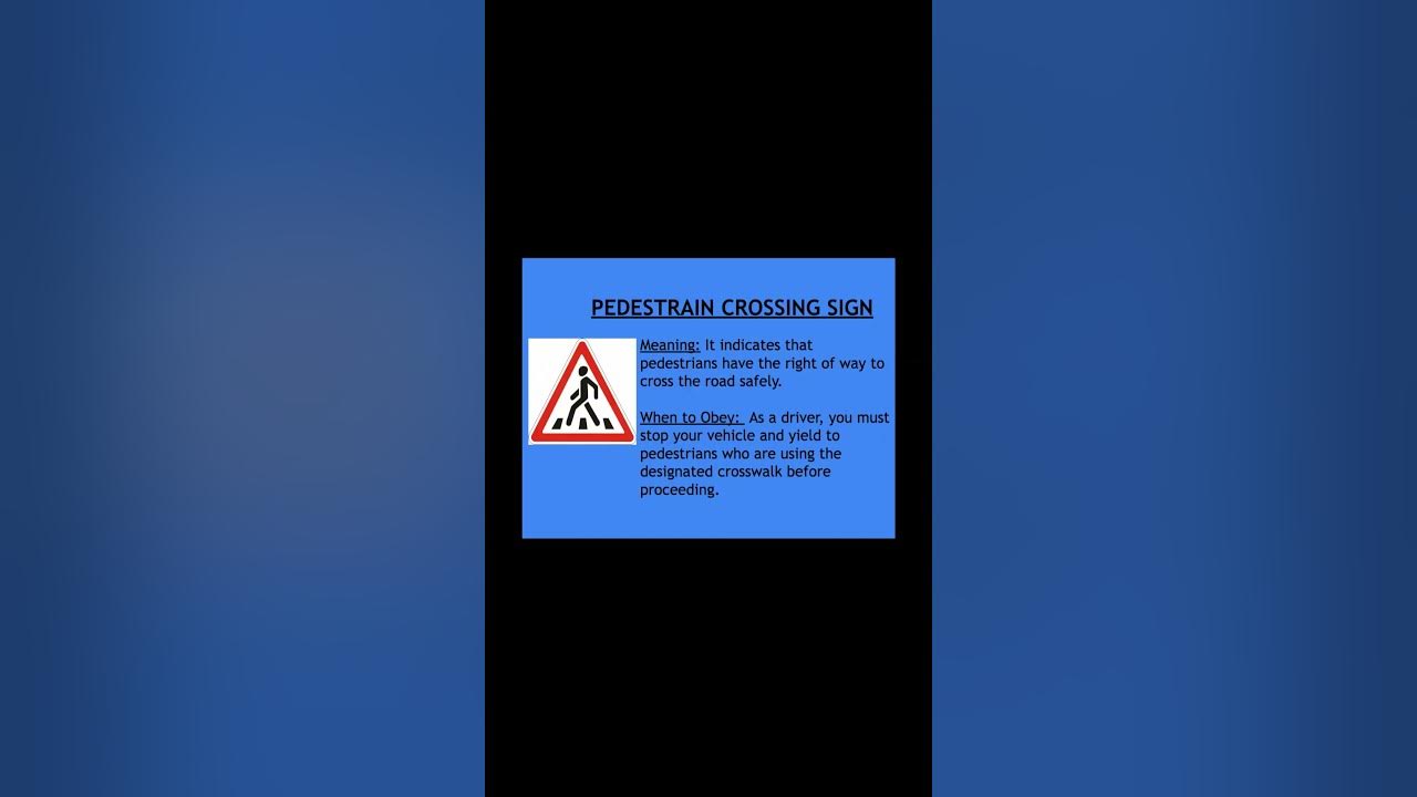 Dvla common road signs explained part 3 dvla ghana africa 