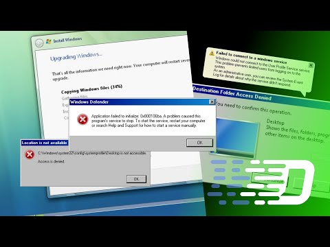 Неполное обновление до Windows Vista