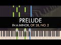 Frédéric Chopin Prelude In A Minor Op 28 No 2 