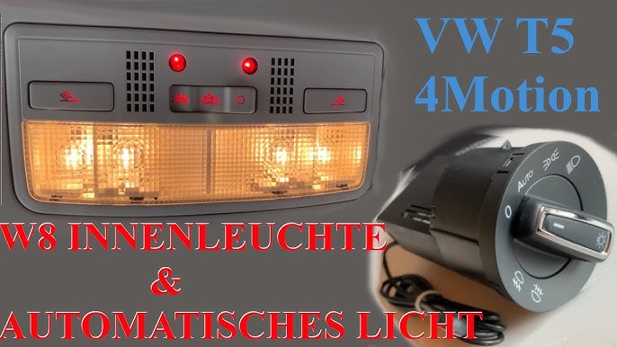 Volkswagen T5 automatische lichtschakelaar inbouwen. Met lichtsensor en coming  home functie. 