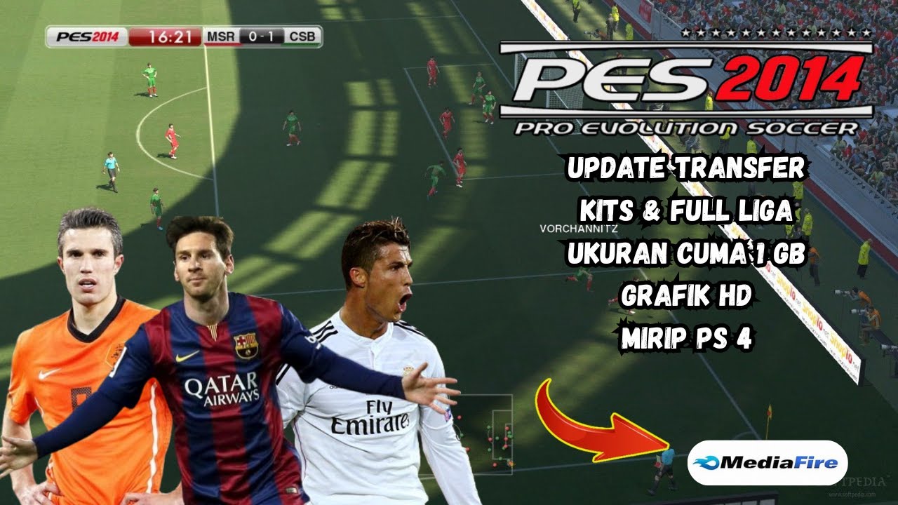 GAME BOLA RINGAN TERBAIK?! 😱 PES 2014 LITE ANDROID | NO LAG DI HP KENTANG