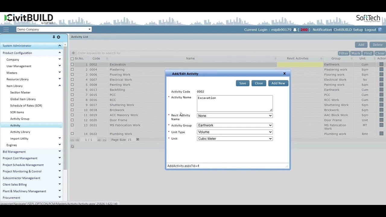 Activity Master Activity Master data - YouTube