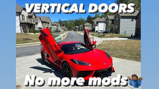 C8 corvette vertical lambo doors