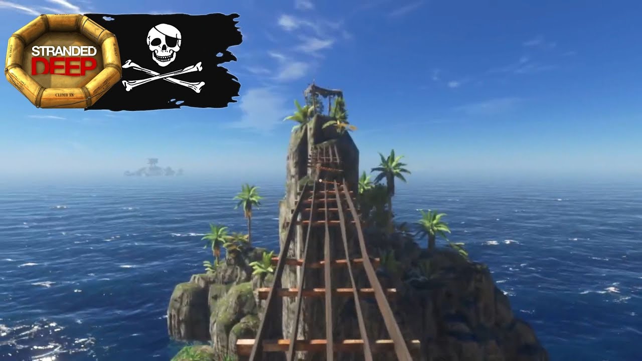 A CAVERNA SECRETA da ilha dos PIRATAS Stranded Deep Mods