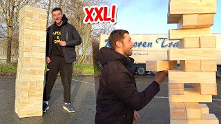 XXL JENGA SPELEN MET STRAFFEN!