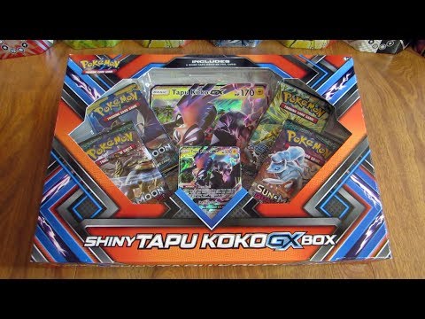 Pokemon TCG: Shiny Tapu Koko Premium GX Box Featuring A Special Oversized  Shiny Tapu Koko-GX Card