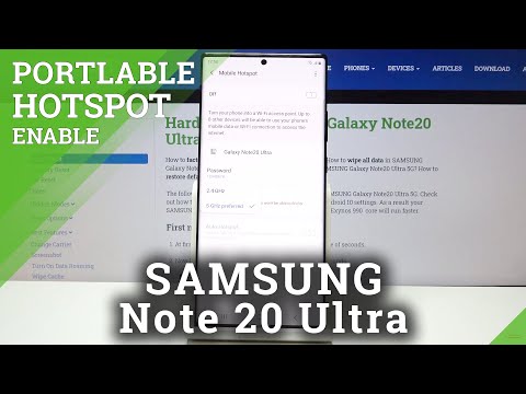 How to Enable Portable Hotspot in SAMSUNG Galaxy Note 20 Ultra – Share Internet